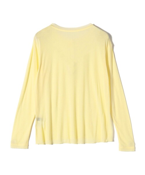 SHIPS Colors(シップス カラーズ)の「SHIPS Colors:ウール混 天竺 ヘンリー ネック ロンT(Tシャツ/カットソー・レディース・グレー/オフホワイト/イエロー・ONE SIZE)」の20枚目の写真