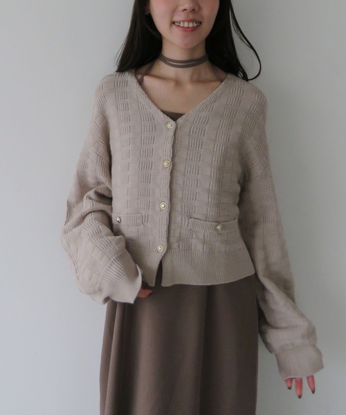 archives（アルシーヴ）の「金釦ニットＣＤ×マーメイドキャミワンピースＳＥＴ（ワンピース・レディース・アイボリー/ブラック/モカ・MEDIUM）」の17枚目の写真