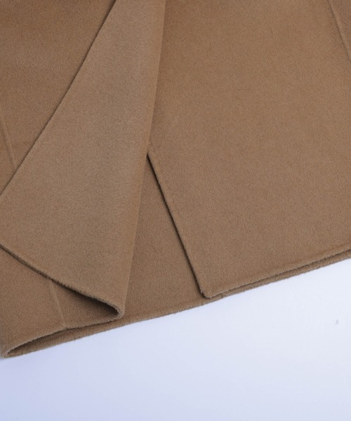 La-gemme（ラジェム）の「オーバーサイズチェスターコート（チェスターコート・レディース・ブラック/グレー/ブラウン/カーキブラウン・フリー）」の16枚目の写真