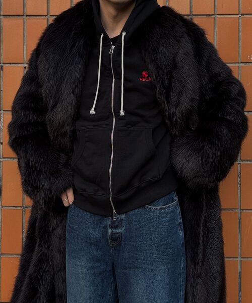 AECA(エイカ)の「EVERYDAY AECA CLOVER ZIP UP HOODIE-BLACK(パーカー・レディース・その他・SMALL/MEDIUM/LARGE/W/X-LARGE)」の9枚目の写真
