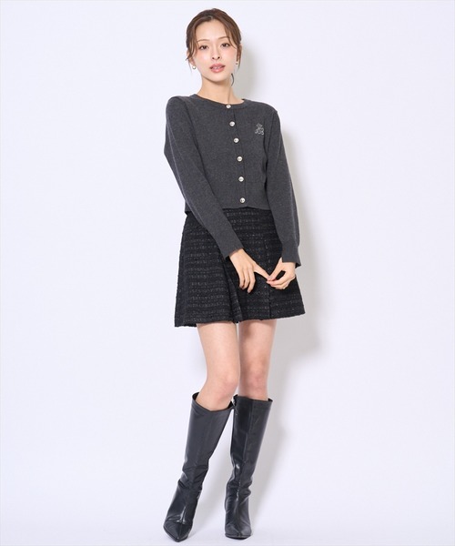 AND COUTURE(アンドクチュール)の「日本製ツイードミニスカート(スカート・レディース・ブラック系その他/ブルー系その他・SMALL/MEDIUM)」の12枚目の写真