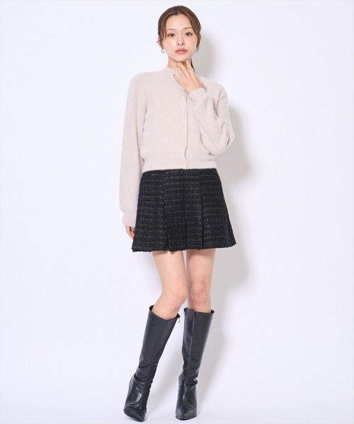 AND COUTURE(アンドクチュール)の「日本製ツイードミニスカート(スカート・レディース・ブラック系その他/ブルー系その他・SMALL/MEDIUM)」の14枚目の写真