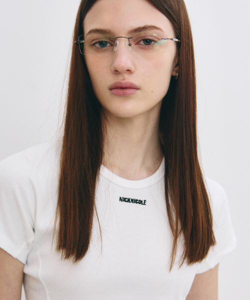 NICK&NICOLE（ニックアンドニコール）の「NICOLE SLIM LINE HALF TOP_IVORY（Tシャツ/カットソー・レディース・その他・FREE）」の2枚目の写真