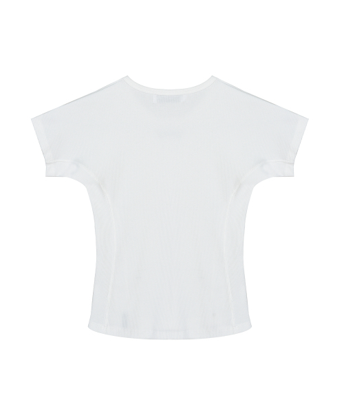 NICK&NICOLE（ニックアンドニコール）の「NICOLE SLIM LINE HALF TOP_IVORY（Tシャツ/カットソー・レディース・その他・FREE）」の6枚目の写真