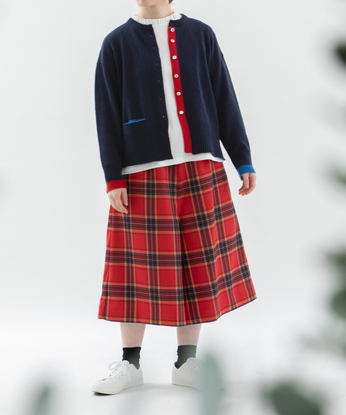 セール】ラムズウールクルーネックカーディガン（カーディガン/ボレロ