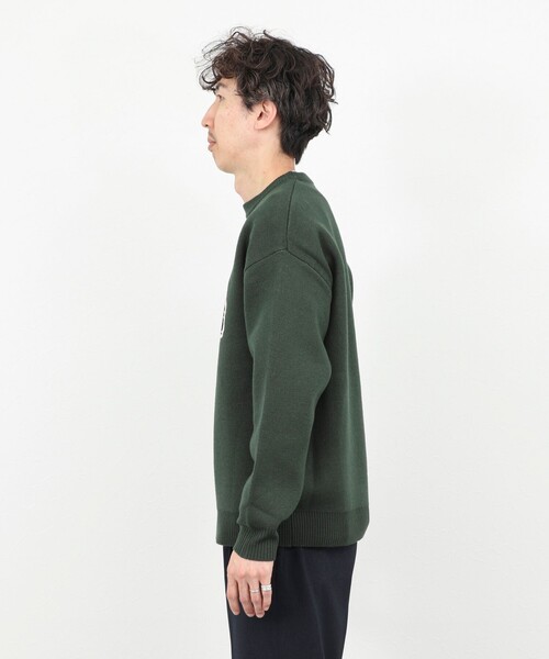 NOLLEY’S（ノーリーズ）の「【STONEWOLD】WAGON ウォッシャブル CN 25AW（ニット/セーター・メンズ・オリーブ/ブラック/ライトグレー・S/M/L/XL）」の8枚目の写真