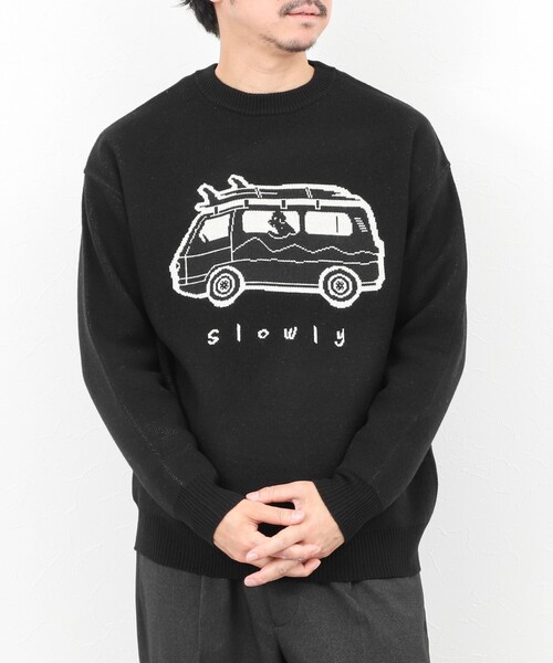 NOLLEY’S（ノーリーズ）の「【STONEWOLD】WAGON ウォッシャブル CN 25AW（ニット/セーター・メンズ・オリーブ/ブラック/ライトグレー・S/M/L/XL）」の13枚目の写真