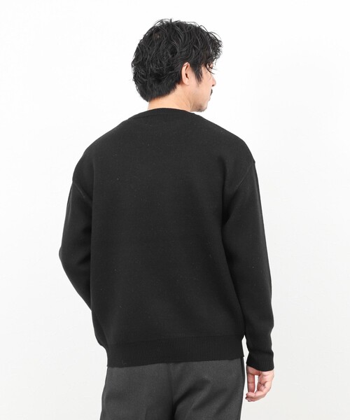 NOLLEY’S（ノーリーズ）の「【STONEWOLD】WAGON ウォッシャブル CN 25AW（ニット/セーター・メンズ・オリーブ/ブラック/ライトグレー・S/M/L/XL）」の18枚目の写真