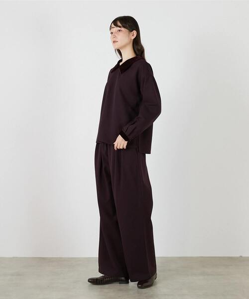 LOGEMENT DE CLAIRE(ロジュモンドクレール)の「【LOURMARIN】タックイージーワイドパンツ(その他パンツ・レディース・ブラック・2/3)」の4枚目の写真