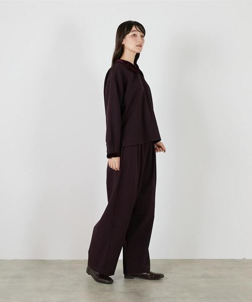 LOGEMENT DE CLAIRE(ロジュモンドクレール)の「【LOURMARIN】タックイージーワイドパンツ(その他パンツ・レディース・ブラック・2/3)」の8枚目の写真
