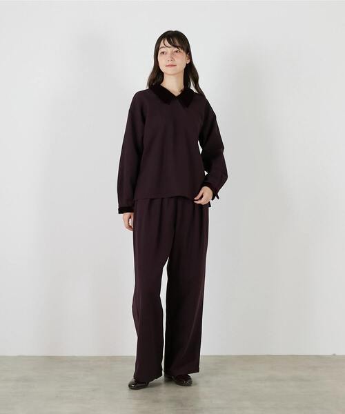 LOGEMENT DE CLAIRE(ロジュモンドクレール)の「【LOURMARIN】タックイージーワイドパンツ(その他パンツ・レディース・ブラック・2/3)」の10枚目の写真