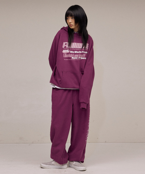 F.ILLUMINATE（フィルミネイト）の「スポーツシグナルロゴフードパーカー-パープル（パーカー・レディース・その他・SMALL/MEDIUM/LARGE）」の3枚目の写真