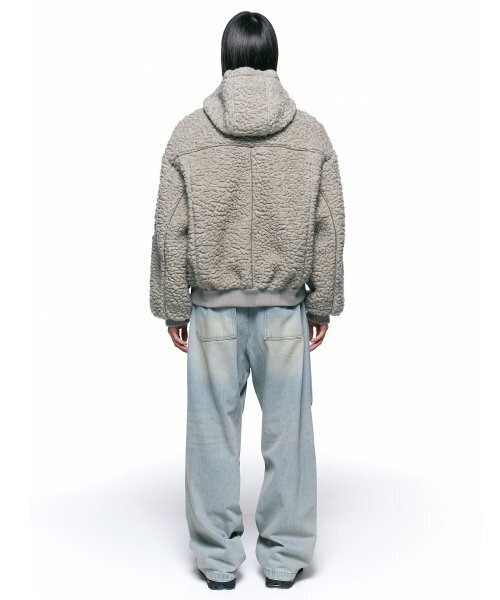INSILENCE(インサイロンス)の「テクスチャードウールフードジャケット ベージュ(その他アウター・レディース・その他・LARGE/MEDIUM/SMALL)」の5枚目の写真