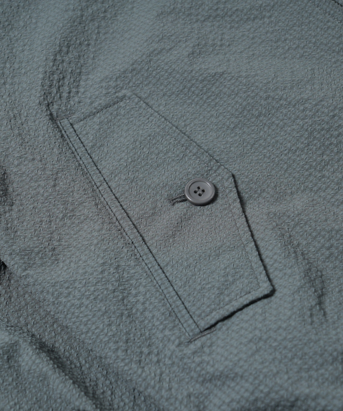 FRIZMWORKS(フリズムワークス)の「SEERSUCKER BUDDY HARRINGTON JACKET _ BLUE GRAY(ブルゾン・メンズ・その他・MEDIUM/LARGE/X-LARGE)」の6枚目の写真