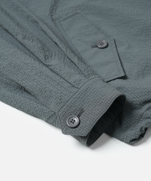 FRIZMWORKS(フリズムワークス)の「SEERSUCKER BUDDY HARRINGTON JACKET _ BLUE GRAY(ブルゾン・メンズ・その他・MEDIUM/LARGE/X-LARGE)」の7枚目の写真