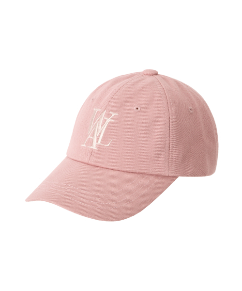 WOOALONG（ウアロン）の「Signature Logo ball cap - DUSTY PINK (PINK LOGO)（キャップ・レディース・ピンク・SMALL/MEDIUM）」の2枚目の写真