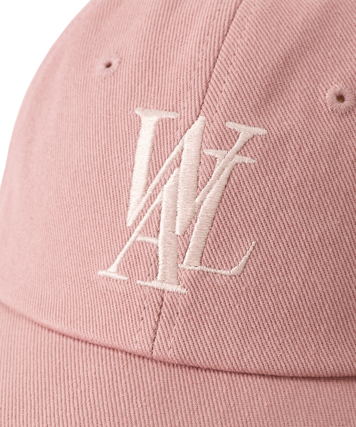 WOOALONG（ウアロン）の「Signature Logo ball cap - DUSTY PINK (PINK LOGO)（キャップ・レディース・ピンク・SMALL/MEDIUM）」の4枚目の写真