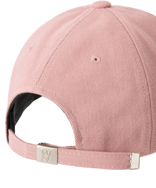 WOOALONG（ウアロン）の「Signature Logo ball cap - DUSTY PINK (PINK LOGO)（キャップ・レディース・ピンク・SMALL/MEDIUM）」の5枚目の写真