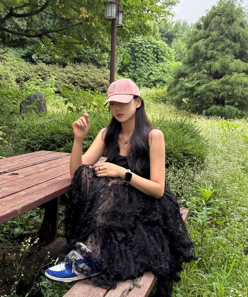 WOOALONG（ウアロン）の「Signature Logo ball cap - DUSTY PINK (PINK LOGO)（キャップ・レディース・ピンク・SMALL/MEDIUM）」の8枚目の写真