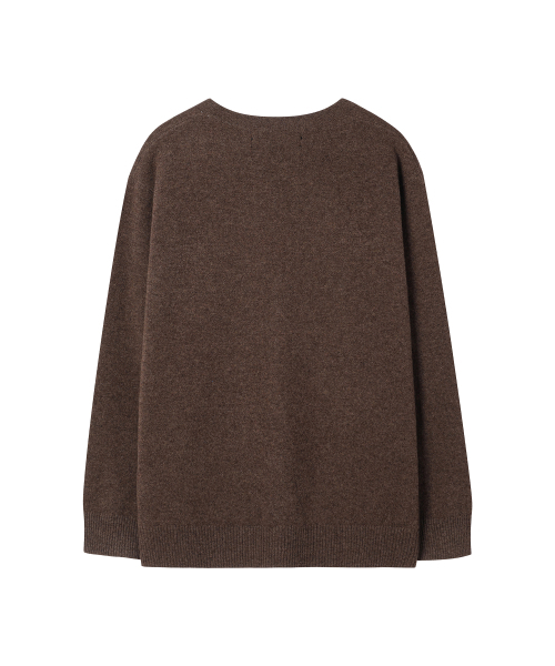 WESLEYHYUSTON(ウェズリーユーストン)の「Vine metal button wool cardigan brown(カーディガン/ボレロ・メンズ・その他・LARGE/MEDIUM)」の4枚目の写真