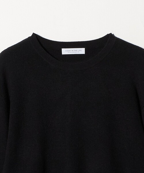 A DAY IN THE LIFE UNITED ARROWS(アデイインザライフユナイテッドアローズ)の「ニット×タフタ コンビギャザー ワンピース ‐ウォッシャブル‐ <A DAY IN THE LIFE>(ワンピース・レディース・ブラック/ダークブラウン・FREE)」の9枚目の写真