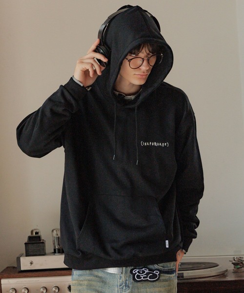 ALAND(エーランド)の「【UNISEX】 ALAND×INAPSQUARE/スウェットフーディー(ウラケ)(スウェット・レディース・グレー/ブラック/ネイビー・LARGE/SMALL)」の12枚目の写真