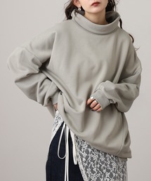 spiritoso 裏起毛オーバーサイズハイネックプルオーバー