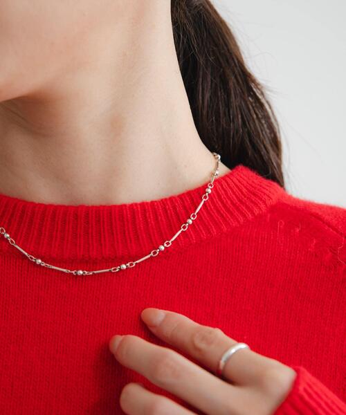 PHILIPPE AUDIBERT（フィリップ オーディベール）の「PHILIPPE AUDIBERT　Garnet necklace（ネックレス・レディース・シルバー・-）」の2枚目の写真