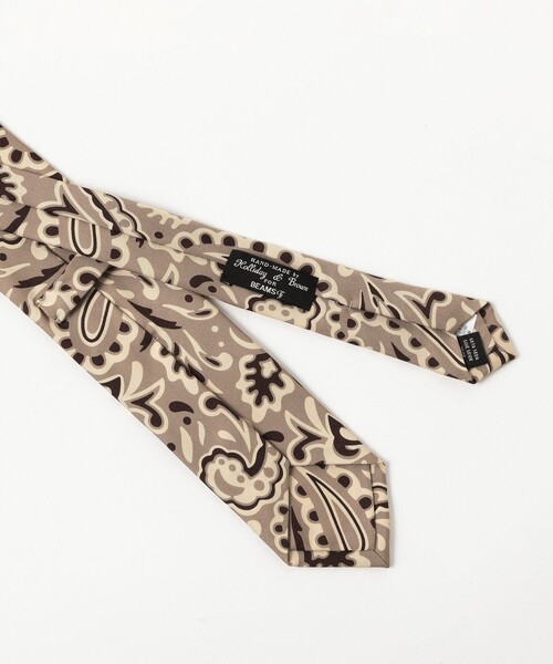 BEAMS F(ビームスエフ)の「Holliday & Brown / シルク ペイズリー柄 プリント ネクタイ(ネクタイ・メンズ・ベージュ/ブラウン・ONE SIZE)」の3枚目の写真