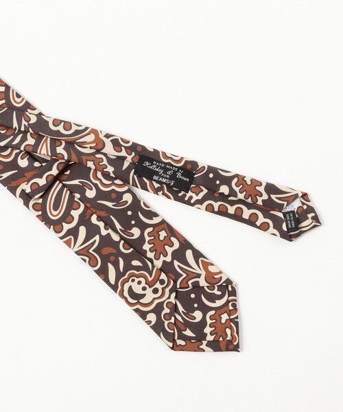 BEAMS F(ビームスエフ)の「Holliday & Brown / シルク ペイズリー柄 プリント ネクタイ(ネクタイ・メンズ・ベージュ/ブラウン・ONE SIZE)」の6枚目の写真