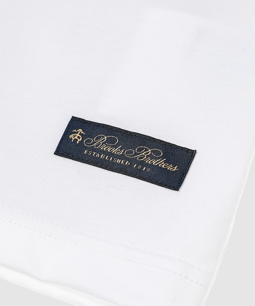eYe JUNYA WATANABE MAN(アイジュンヤワタナベマン)の「『BROOKS BROTHERS』 W-NAME LOGO PRINT TEE(Tシャツ/カットソー・メンズ・ホワイト×ネイビー・S/M/L/XL)」の4枚目の写真