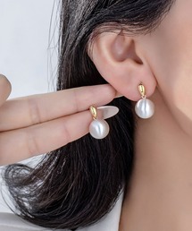 Leja（レジャ）の「【LEJA】ゴールパーツドロップパールピアス結婚式 パーティー 成人式 二次会 同窓会 お呼ばれ オケージョン 20代 30代（ピアス（両耳用））」