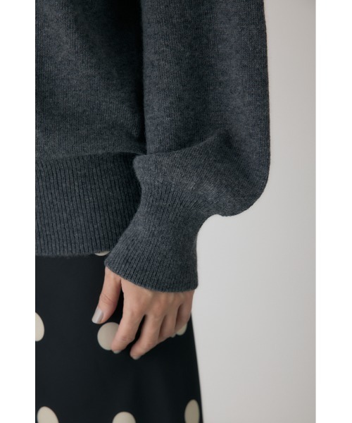 crie conforto（クリーコンフォルト）の「ワイドボートネックニット　冬服 / オフショル / ワンショル / 長袖 / アンゴラ混（ニット/セーター・レディース・ライトイエロー/ライトブルー/ネイビー/チャコールグレー・FREE）」の14枚目の写真