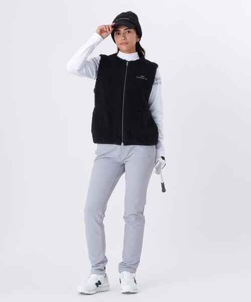 New Balance Golf（ニューバランスゴルフ）の「【new balance golf】ＢＲＩＭ　ＢＥＡＮＩＥ（ニットキャップ/ビーニー・レディース・ブラック/グレー系その他2/ホワイト・FREE）」の6枚目の写真