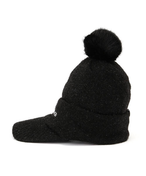 New Balance Golf（ニューバランスゴルフ）の「【new balance golf】ＢＲＩＭ　ＢＥＡＮＩＥ（ニットキャップ/ビーニー・レディース・ブラック/グレー系その他2/ホワイト・FREE）」の9枚目の写真