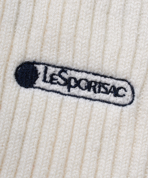 LeSportsac（レスポートサック）の「LeSportsac ニットグローブ（手袋・レディース・ホワイト/ネイビー・FREE）」の6枚目の写真
