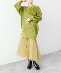 DOLLUPOOPS | チュールドッキングニットワンピース(ワンピース)