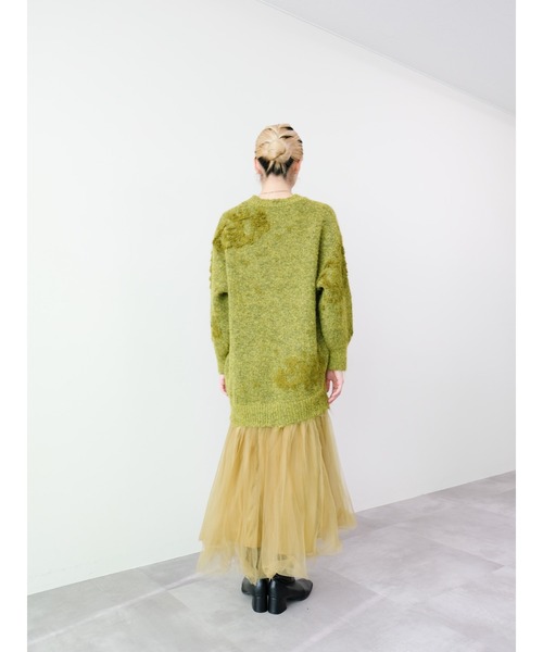DOLLUPOOPS（ドールアップウップス）の「チュールドッキングニットワンピース（ワンピース・レディース・アイボリー/イエロー×グリーン/チャコール・FREE）」の14枚目の写真