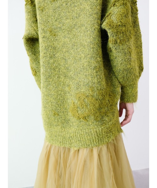 DOLLUPOOPS（ドールアップウップス）の「チュールドッキングニットワンピース（ワンピース・レディース・アイボリー/イエロー×グリーン/チャコール・FREE）」の10枚目の写真