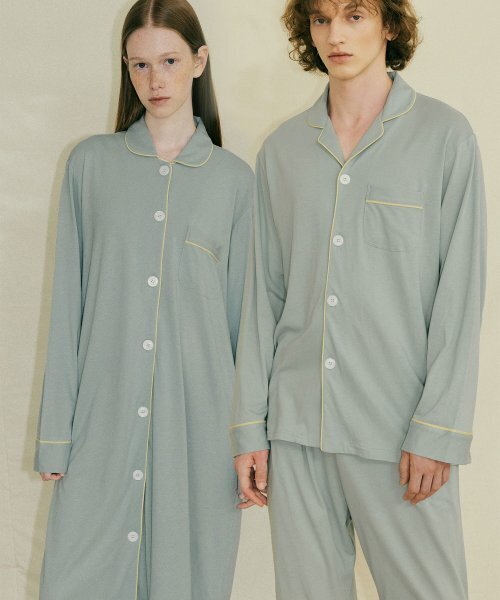 [MODAL] (couple) Essential Mint Grey Pajama Set + Lounge Shirt