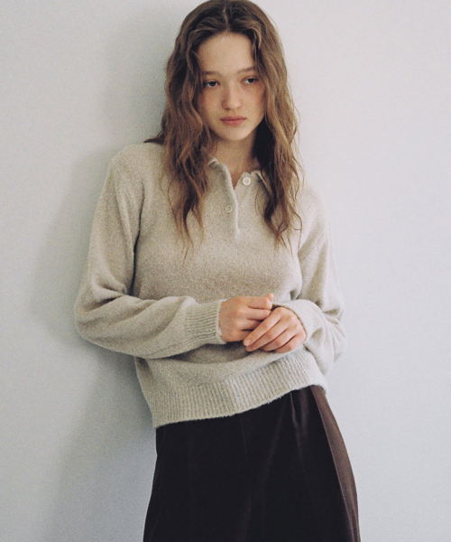 ANDNEEDS(アンドニーズ)の「Ray boucle knit (beige)(ニット/セーター・レディース・その他・FREE)」の2枚目の写真