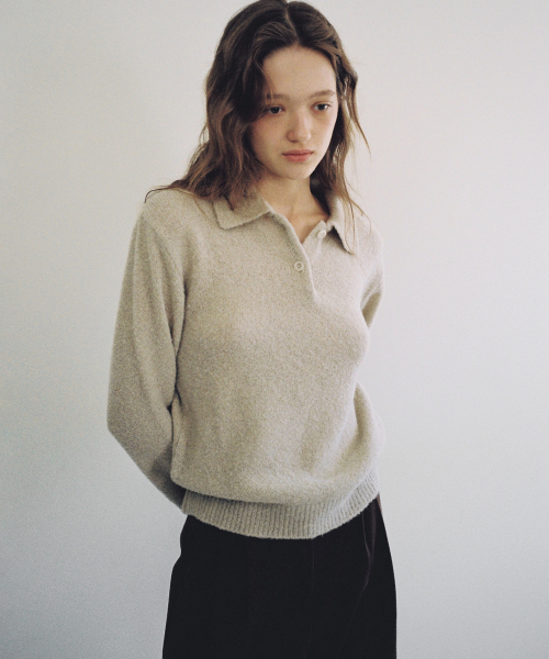 ANDNEEDS(アンドニーズ)の「Ray boucle knit (beige)(ニット/セーター・レディース・その他・FREE)」の3枚目の写真