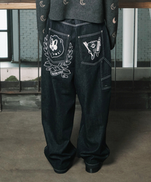 TEETH DENIM PANTS DEEP INDIGO