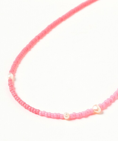 BEAMS BOY（ビームスボーイ）の「淡水パール × ビーズ ネックレス（ネックレス・レディース・ピンク/ホワイト/イエロー・ONE SIZE）」の7枚目の写真