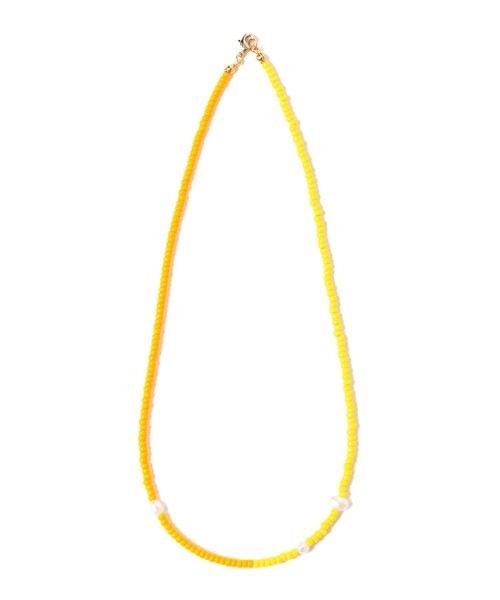 BEAMS BOY（ビームスボーイ）の「淡水パール × ビーズ ネックレス（ネックレス・レディース・ピンク/ホワイト/イエロー・ONE SIZE）」の9枚目の写真