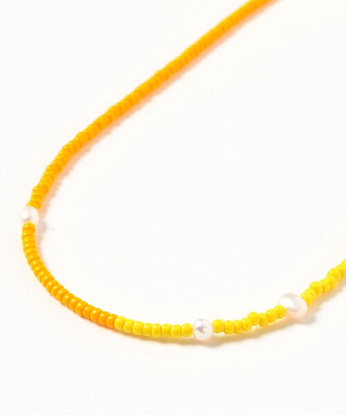 BEAMS BOY（ビームスボーイ）の「淡水パール × ビーズ ネックレス（ネックレス・レディース・ピンク/ホワイト/イエロー・ONE SIZE）」の10枚目の写真