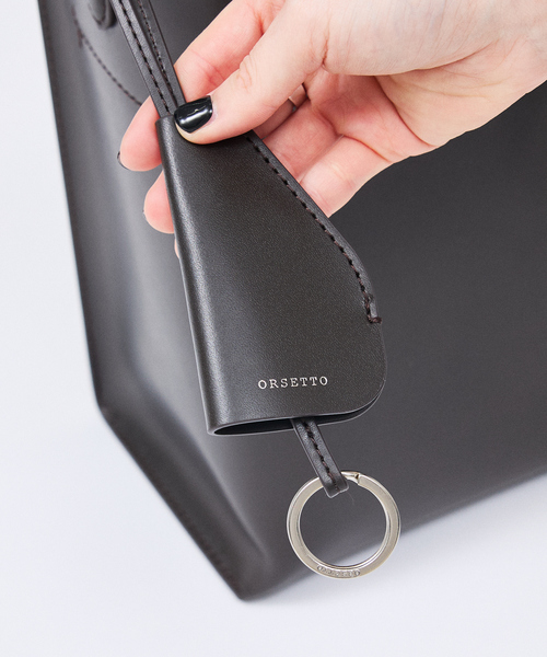 ORSETTO（オルセット）の「【ORSETTO/オルセット】SCATOLA スムースレザー ショルダーバッグ（ショルダーバッグ・レディース・ダークブラウン・フリー）」の3枚目の写真
