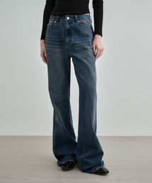 MONGDOL（モンドル）の「ナチュラルセミブーツカットデニムジーンズブルーMDPT059DBLUE（デニムパンツ）」