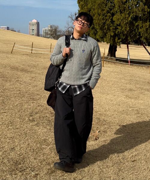 HAH ARCHIVE(ハーアーカイブ)の「2-Way Waterloo Nylon Duffel Bag (Black)(メッセンジャーバッグ・レディース・ブラック・FREE)」の16枚目の写真