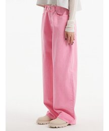 UNKNOWN PLANET（アンノウンプラネット）の「UP-382 ワイドピグメントパンツ ピンク（その他パンツ）」